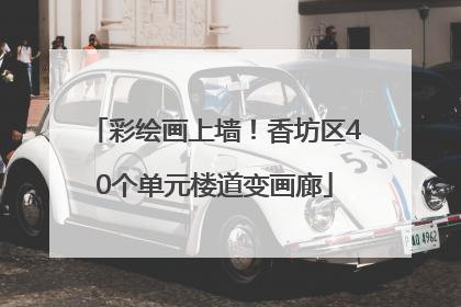 彩绘画上墙！香坊区40个单元楼道变画廊