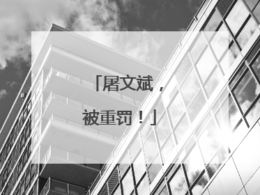 屠文斌，被重罚！