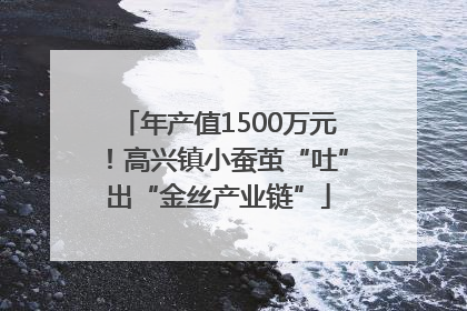 年产值1500万元！高兴镇小蚕茧“吐”出“金丝产业链”