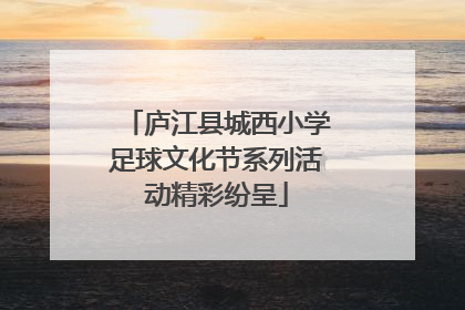 庐江县城西小学足球文化节系列活动精彩纷呈