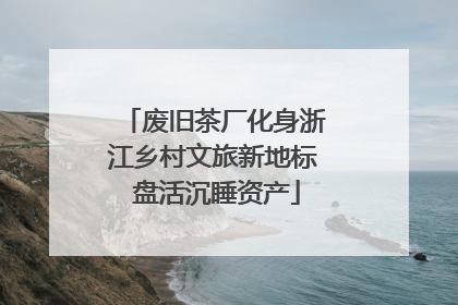 废旧茶厂化身浙江乡村文旅新地标 盘活沉睡资产