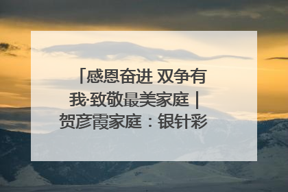 感恩奋进 双争有我·致敬最美家庭｜贺彦霞家庭：银针彩线绣出好日子