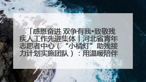 感恩奋进 双争有我•致敬残疾人工作先进集体丨河北省青年志愿者中心（“小橘灯”助残接力计划实施团队）：用温暖陪伴，守护特殊孩子成长