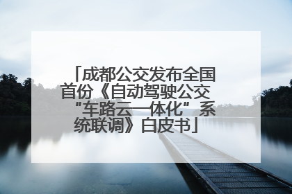 成都公交发布全国首份《自动驾驶公交“车路云一体化”系统联调》白皮书