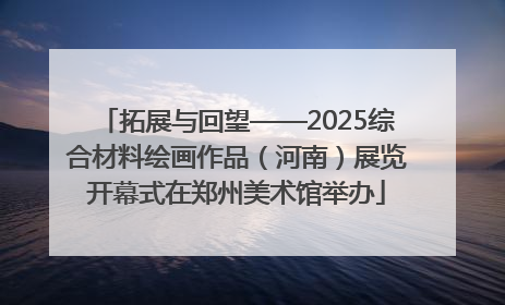 拓展与回望——2025综合材料绘画作品（河南）展览开幕式在郑州美术馆举办