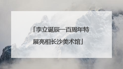 李立诞辰一百周年特展亮相长沙美术馆