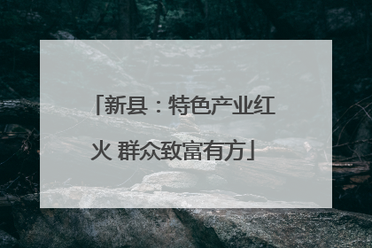 新县：特色产业红火 群众致富有方
