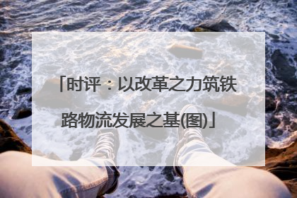 时评：以改革之力筑铁路物流发展之基(图)