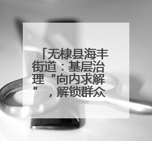 无棣县海丰街道：基层治理“向内求解”，解锁群众“幸福密码”