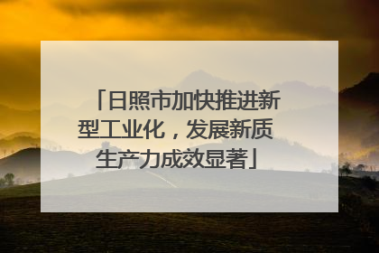 日照市加快推进新型工业化，发展新质生产力成效显著