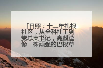 日照：十二年扎根社区，从全科社工到党总支书记，高麒滢像一株顽强的巴根草，把根深深扎进基层的土壤——“巴根草书记”的夏日叙事