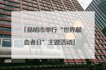 昆明市举行“世界献血者日”主题活动