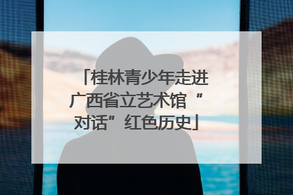 桂林青少年走进广西省立艺术馆“对话”红色历史