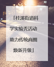 桂溪街道科学实验秀活动助力传统商圈焕新升级
