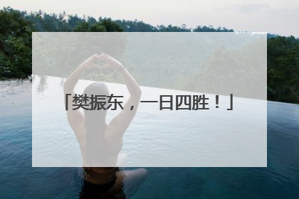 樊振东，一日四胜！