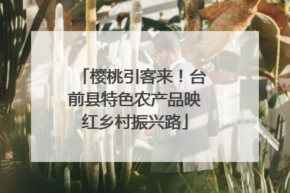 樱桃引客来！台前县特色农产品映红乡村振兴路