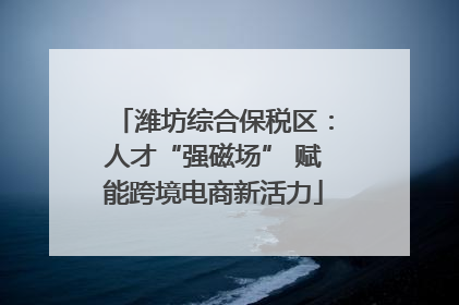 潍坊综合保税区：人才“强磁场” 赋能跨境电商新活力