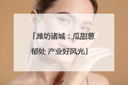 潍坊诸城：瓜甜葱郁处 产业好风光