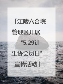 江陵六合垸管理区开展 “5.29计生协会员日”宣传活动