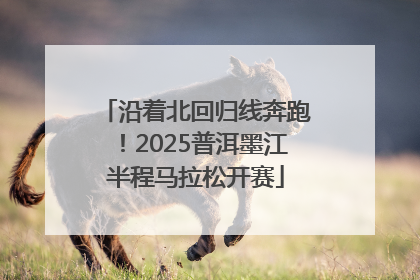 沿着北回归线奔跑！2025普洱墨江半程马拉松开赛