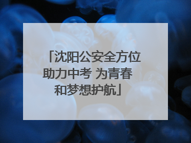 沈阳公安全方位助力中考 为青春和梦想护航