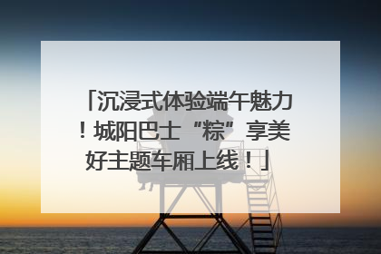 沉浸式体验端午魅力！城阳巴士“粽”享美好主题车厢上线！