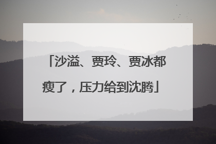 沙溢、贾玲、贾冰都瘦了，压力给到沈腾