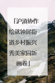 沪滇协作绘就钟屏街道乡村振兴秀美家园新画卷