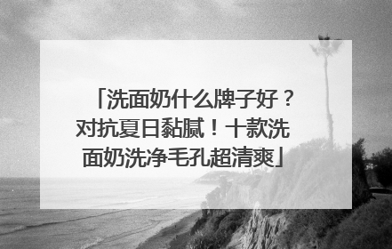 洗面奶什么牌子好？对抗夏日黏腻！十款洗面奶洗净毛孔超清爽