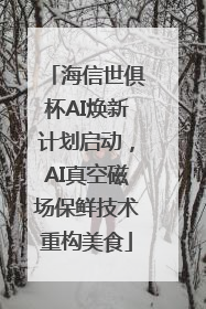 海信世俱杯AI焕新计划启动，AI真空磁场保鲜技术重构美食