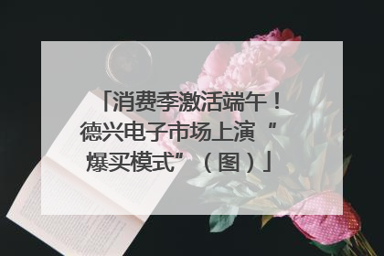 消费季激活端午！德兴电子市场上演“爆买模式”（图）