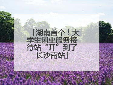 湖南首个！大学生创业服务接待站“开”到了长沙南站