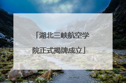 湖北三峡航空学院正式揭牌成立