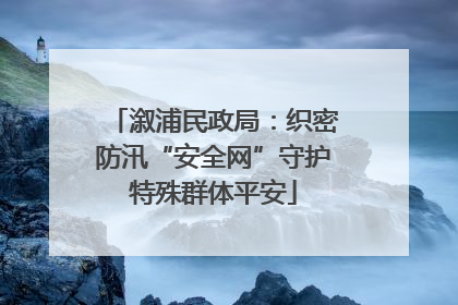 溆浦民政局：织密防汛“安全网”守护特殊群体平安