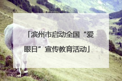 滨州市启动全国“爱眼日”宣传教育活动
