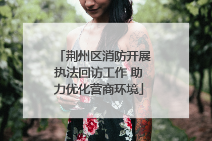 荆州区消防开展执法回访工作 助力优化营商环境
