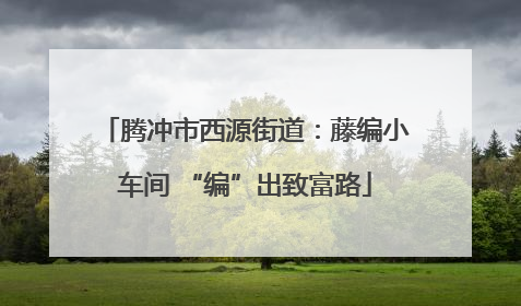 腾冲市西源街道：藤编小车间 “编”出致富路