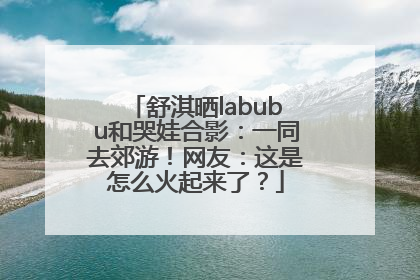 舒淇晒labubu和哭娃合影：一同去郊游！网友：这是怎么火起来了？
