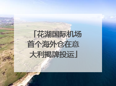 花湖国际机场首个海外仓在意大利揭牌投运
