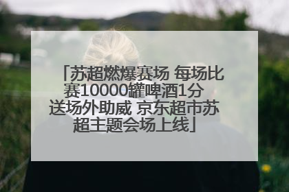 苏超燃爆赛场 每场比赛10000罐啤酒1分送场外助威 京东超市苏超主题会场上线
