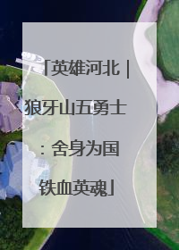 英雄河北｜狼牙山五勇士：舍身为国 铁血英魂