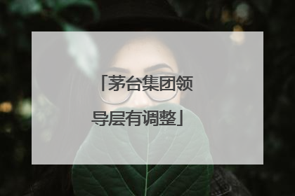 茅台集团领导层有调整