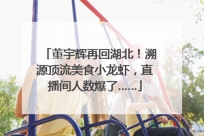 董宇辉再回湖北！溯源顶流美食小龙虾，直播间人数爆了……