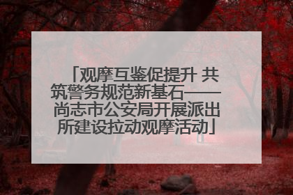 观摩互鉴促提升 共筑警务规范新基石——尚志市公安局开展派出所建设拉动观摩活动