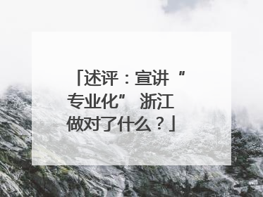 述评：宣讲“专业化” 浙江做对了什么？
