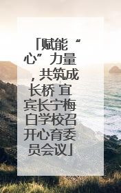 赋能“心”力量，共筑成长桥 宜宾长宁梅白学校召开心育委员会议