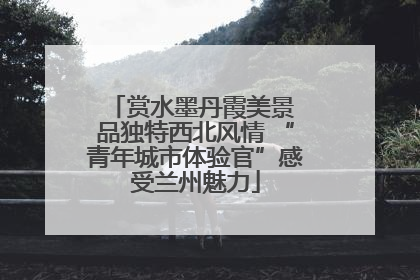 赏水墨丹霞美景 品独特西北风情 “青年城市体验官”感受兰州魅力