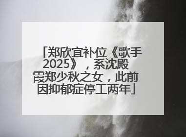 郑欣宜补位《歌手2025》，系沈殿霞郑少秋之女，此前因抑郁症停工两年