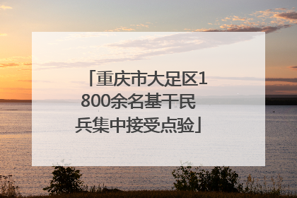 重庆市大足区1800余名基干民兵集中接受点验