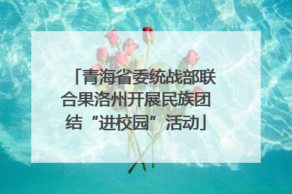 青海省委统战部联合果洛州开展民族团结“进校园”活动